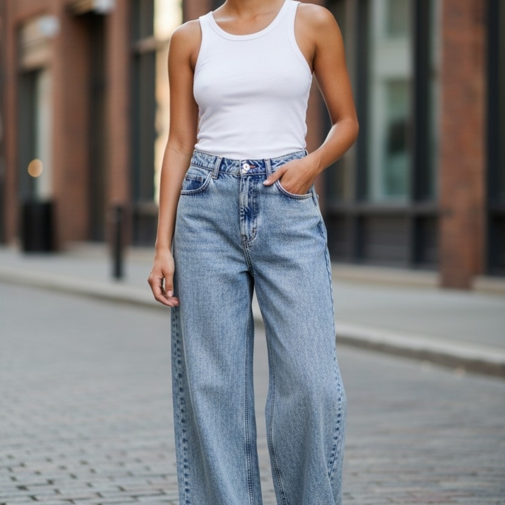 NWT Urban Outfitters BDG Low Rise Wide Leg Jeans Sz 30